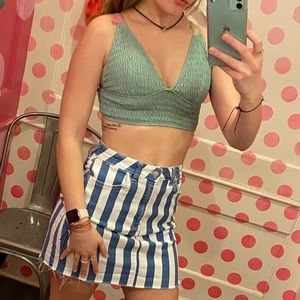 Green Bralette/Crop Top
